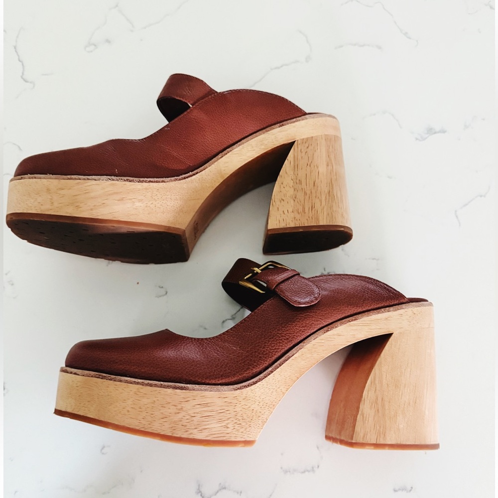 CHARLOTTE STONE Charis High Heel Mary Jane Slip-On Clog - Picture 2 of 5